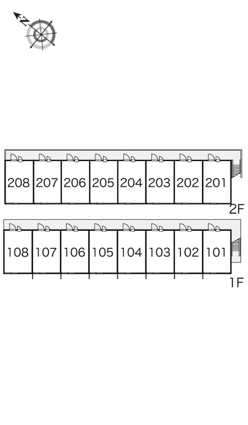 レオパレスエスポワールⅠ 間取配置図