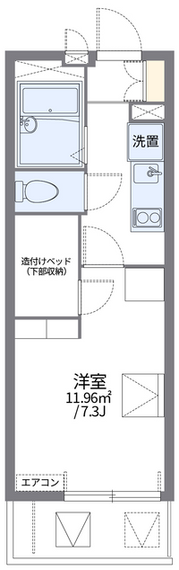 レオパレスちくぜん陣山 間取り図