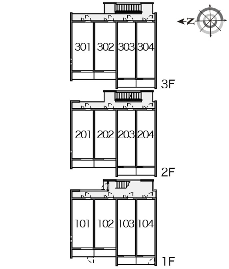 クレイノ四季 間取配置図