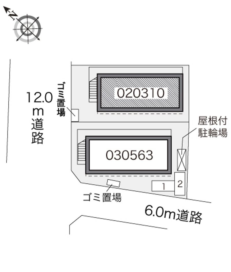レオパレスフローラリア 配置図
