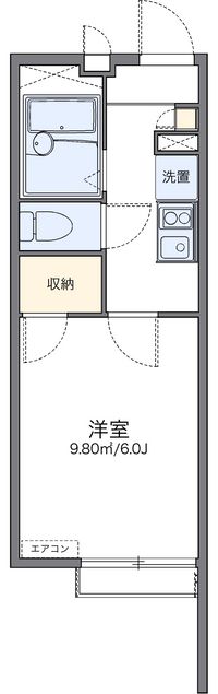 レオパレスフローラ 間取り図