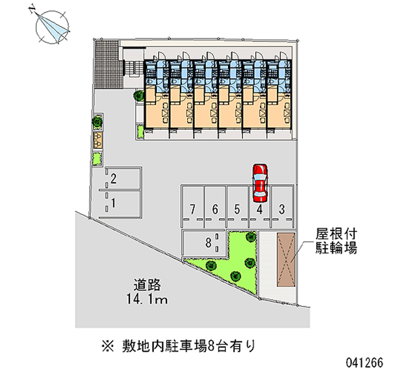 レオパレスはいじま西 月極駐車場