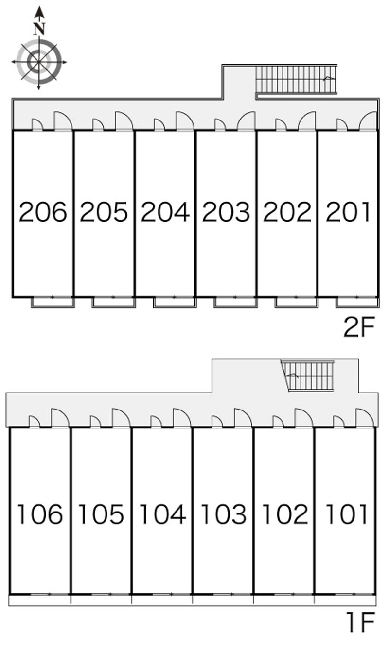 レオパレスプレミールⅡ 間取配置図