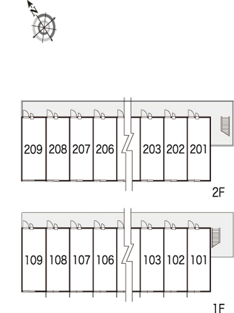 レオパレスウェルスⅡ 間取配置図