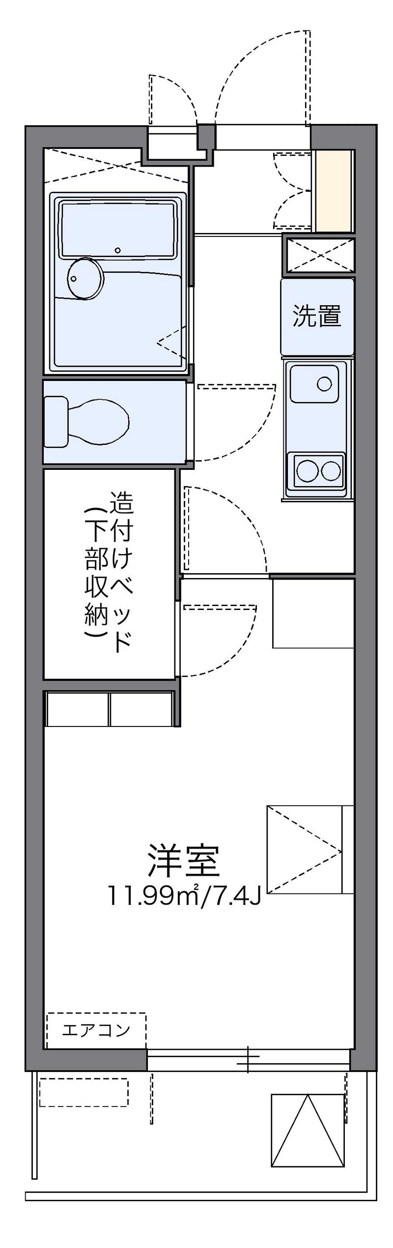 レオパレスアスリートⅡ 間取図