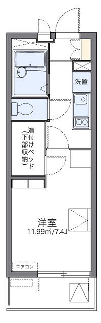 レオパレスアスリートⅡ 間取り図