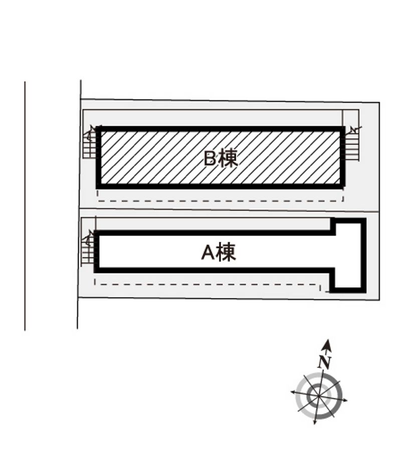 レオパレス与野本町第６ 配置図