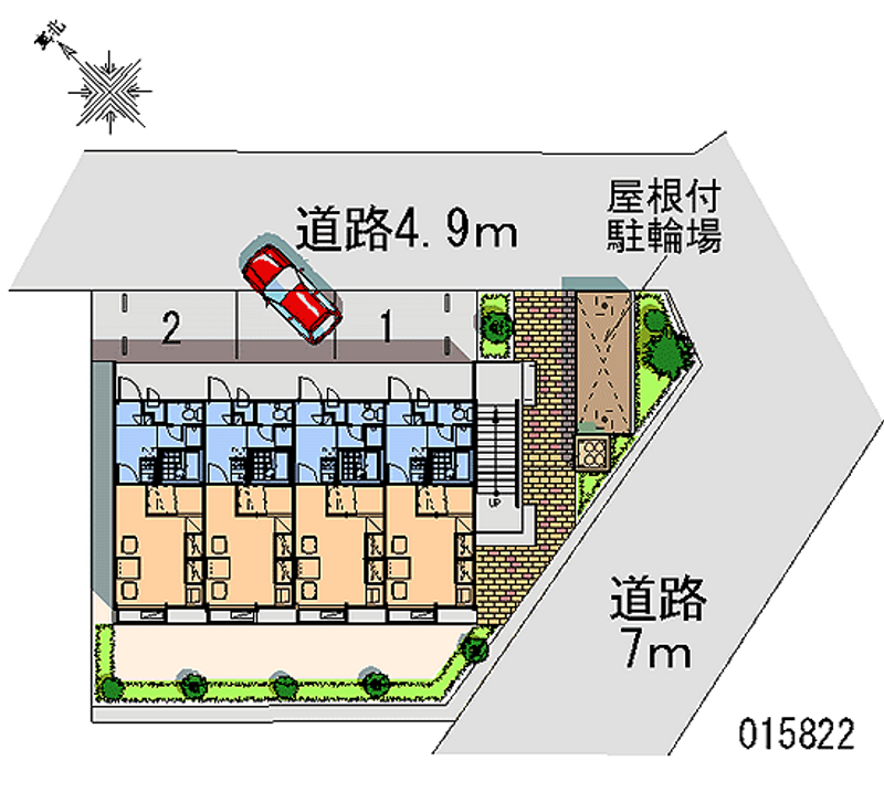 レオパレス若葉 区画図