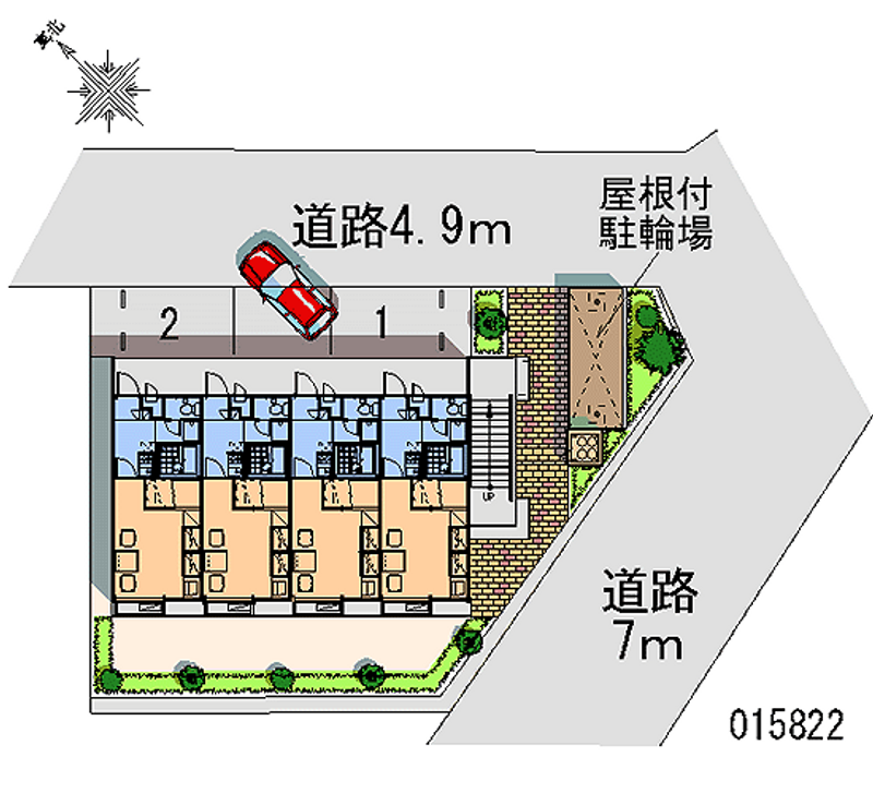 レオパレス若葉 月極駐車場