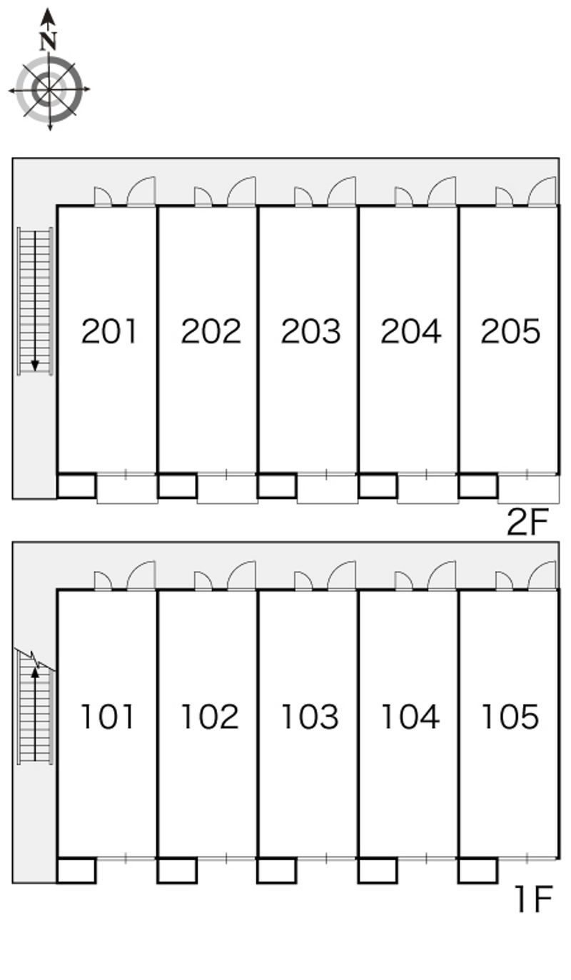 レオパレス花つるみ 間取配置図