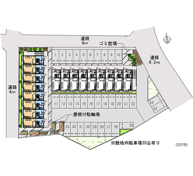 25765 Monthly parking lot