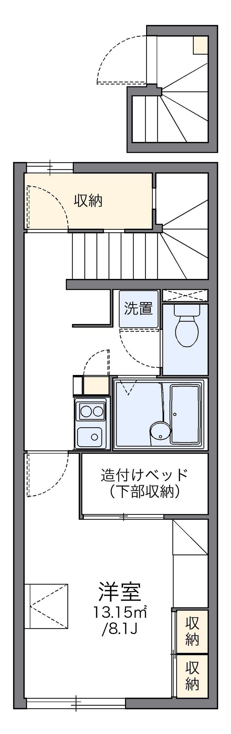 レオパレスオリエントコーポⅡ 間取図