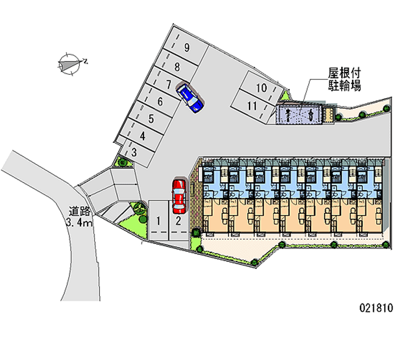 レオパレス蜃気楼 月極駐車場