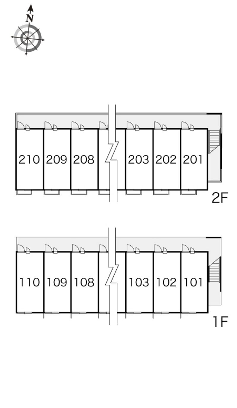 レオパレスメゾンドゥトロッポ 間取配置図