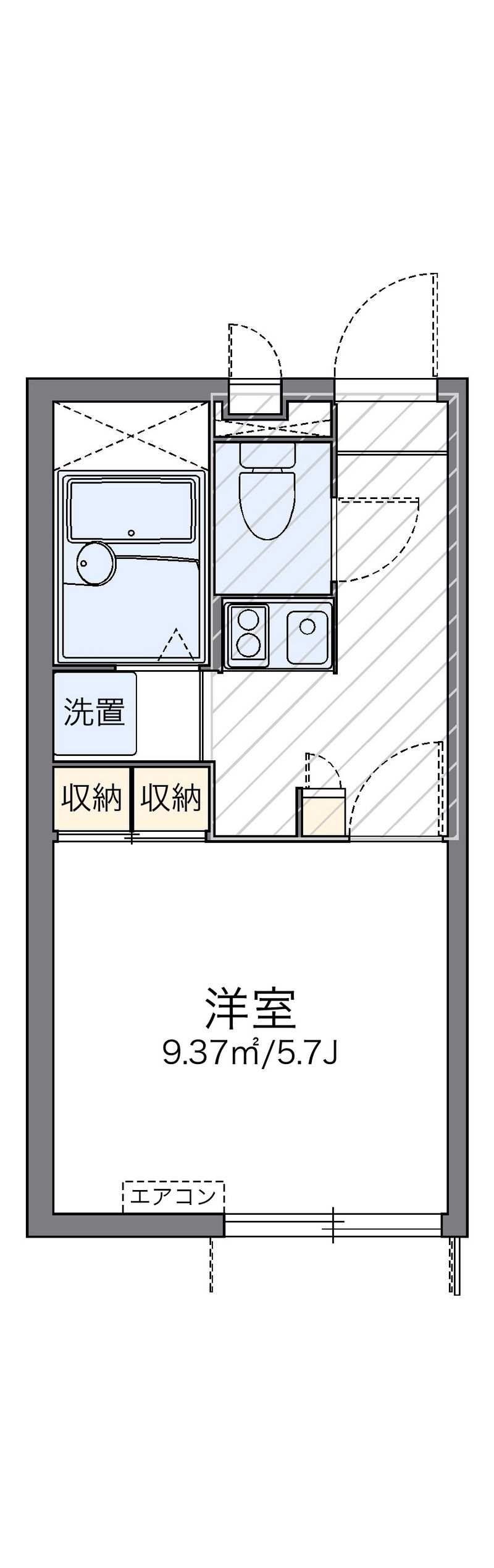 レオパレスエスペランスⅡ 間取り