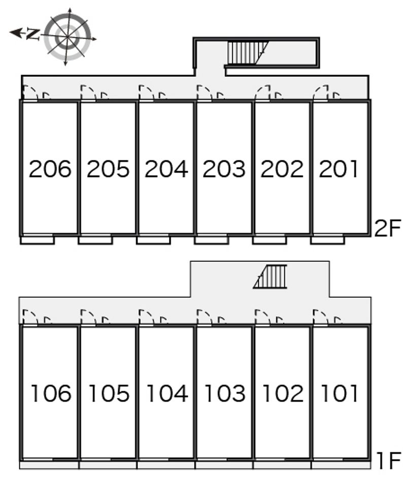 レオパレスコスモス 間取配置図