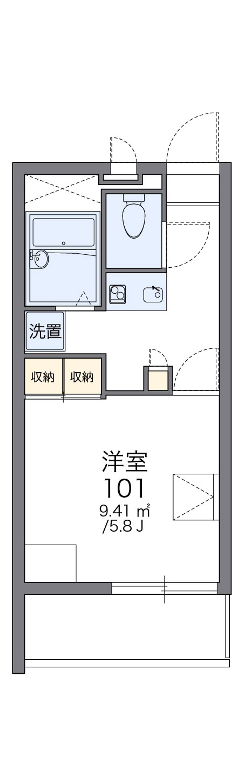 レオパレス吉宗 間取図
