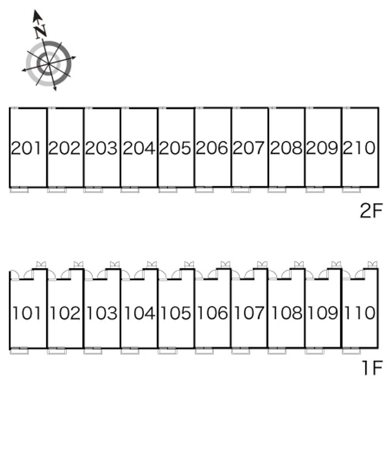 レオパレス富光Ⅱ 間取配置図