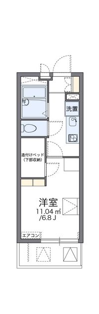 レオパレスイーリスコート 間取り図