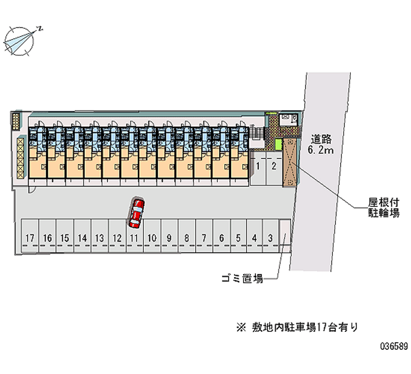 レオパレス龍門 月極駐車場