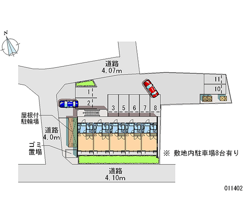 レオパレスサニーヒル 月極駐車場