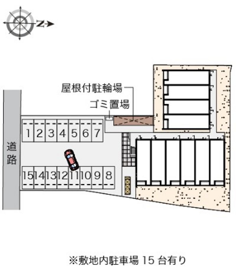 クレイノシャイン万倍 駐車場