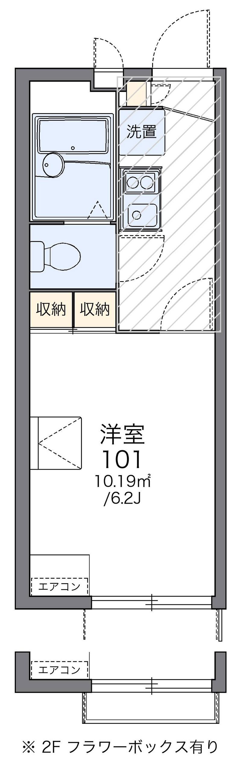レオパレスＩ　Ｋ　Ｉ　１ 間取図