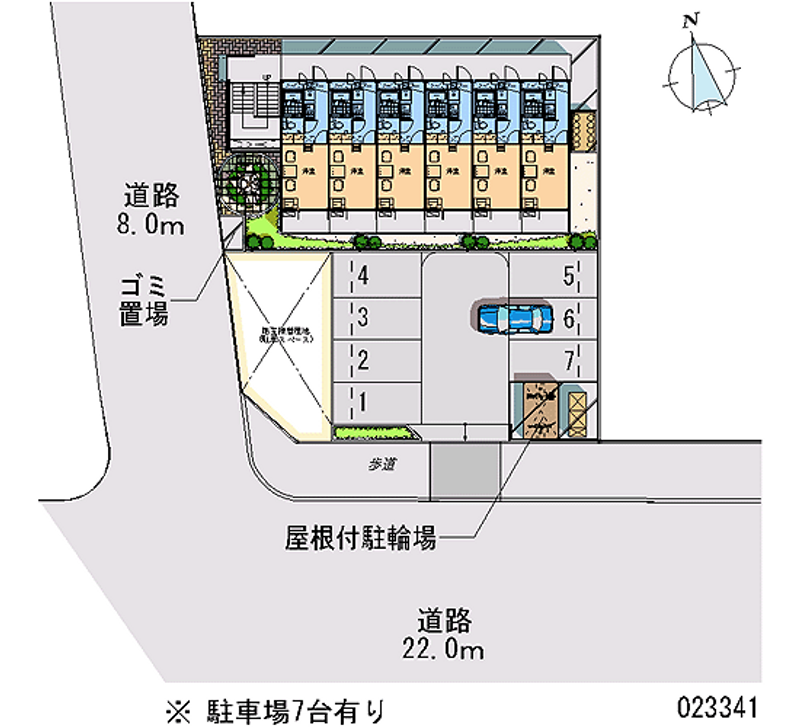 レオパレス上り屋敷ツキミ 月極駐車場