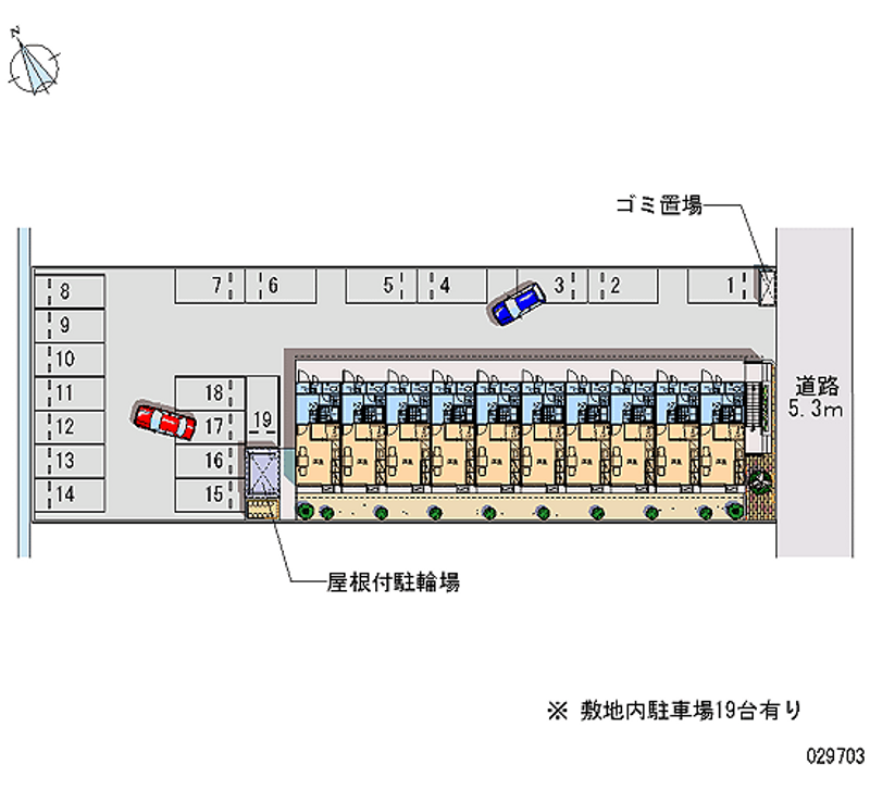 レオパレスラーク 月極駐車場