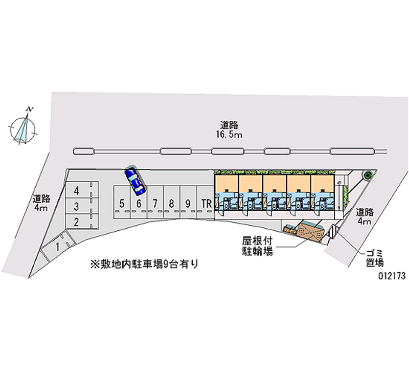 レオパレスカウベルⅡ 月極駐車場