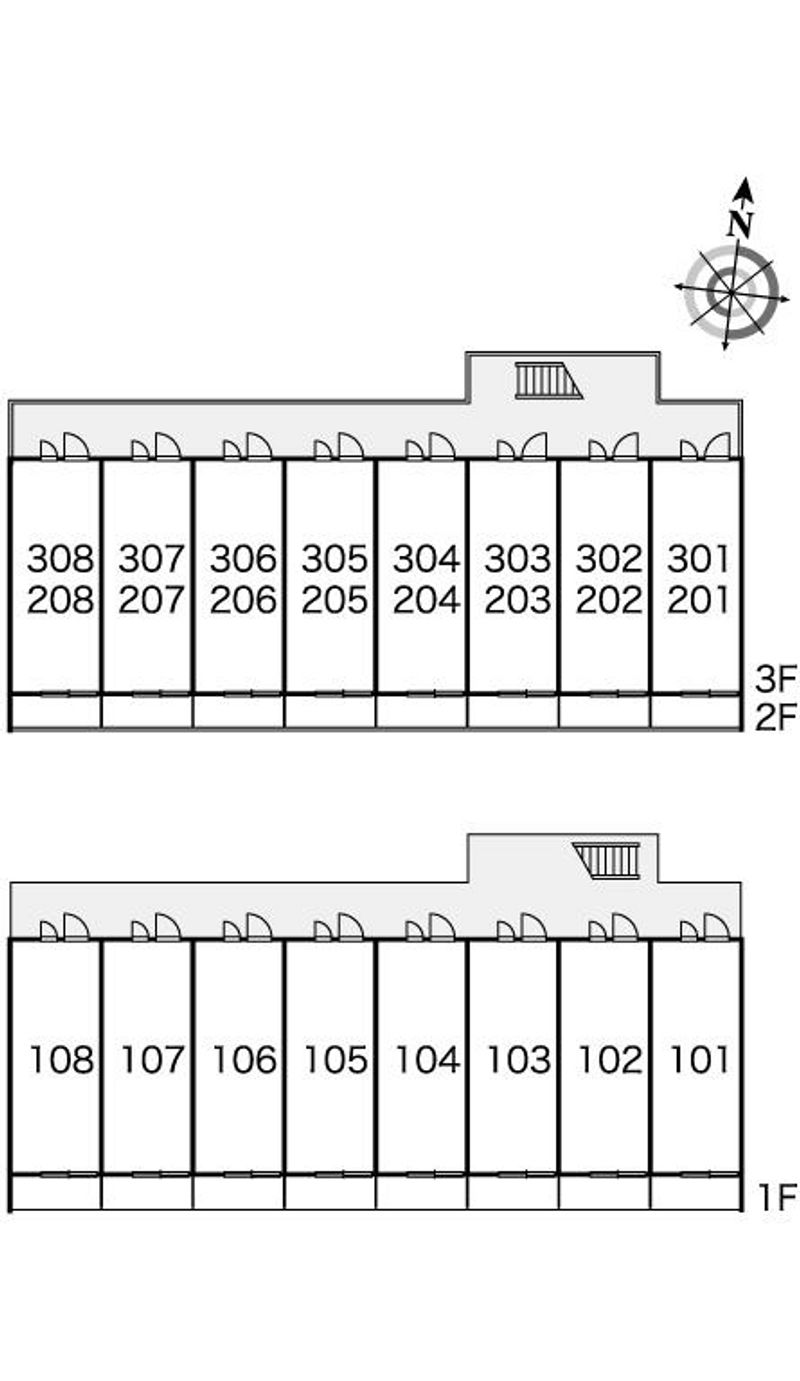 レオパレス匠 間取配置図