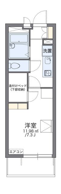 レオパレス田代南 間取り図