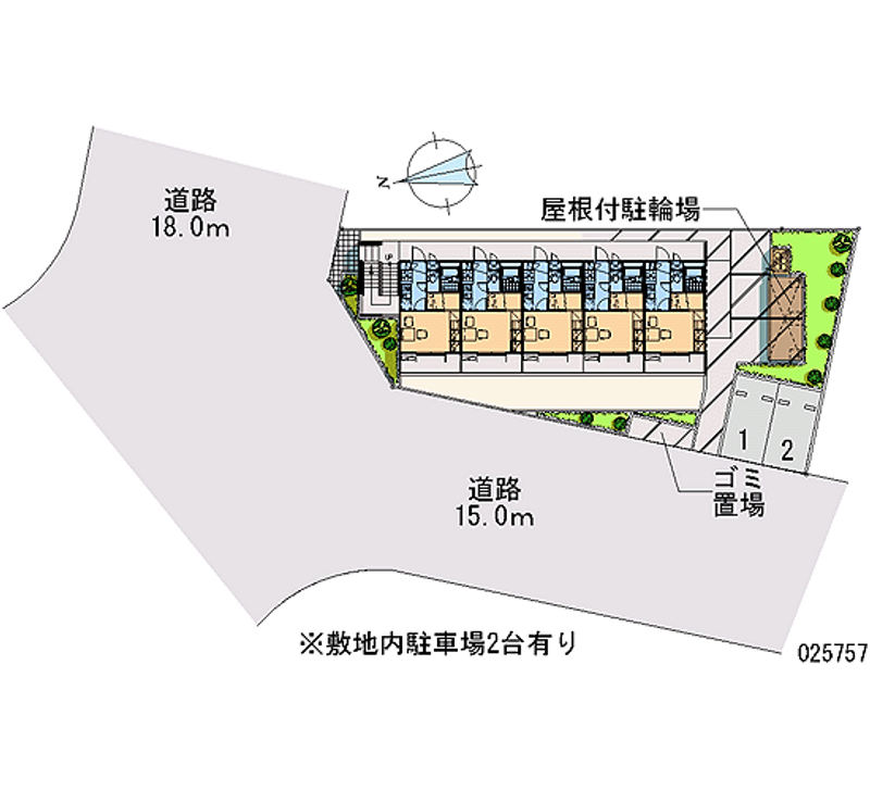 レオパレス綿新 区画図