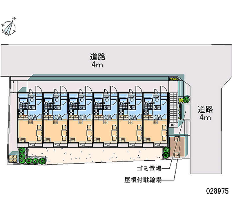 レオパレスアークソレーユ東林間 区画図