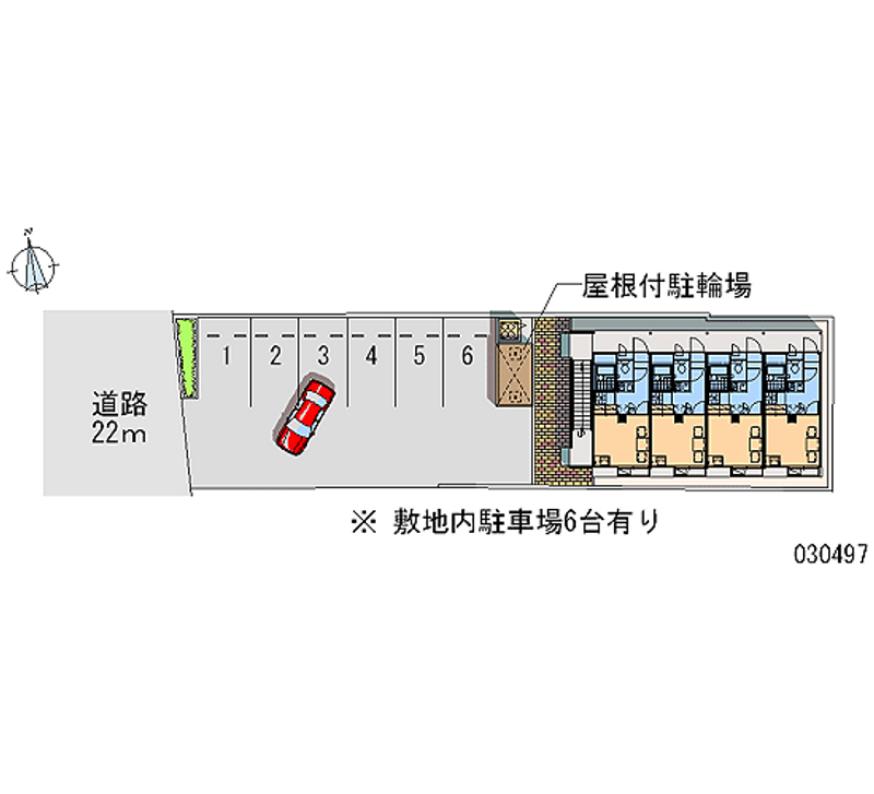 レオパレス都 月極駐車場