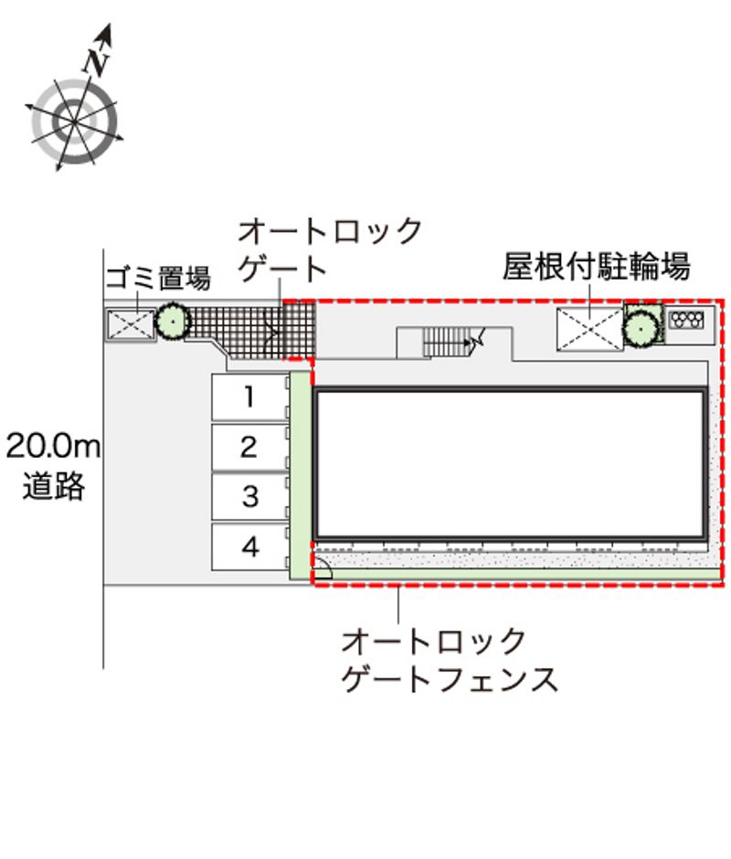 レオパレス末広タウニー 配置図