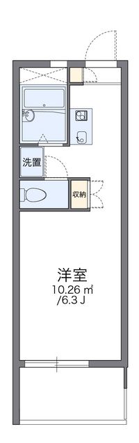 レオパレス東住吉 間取り図