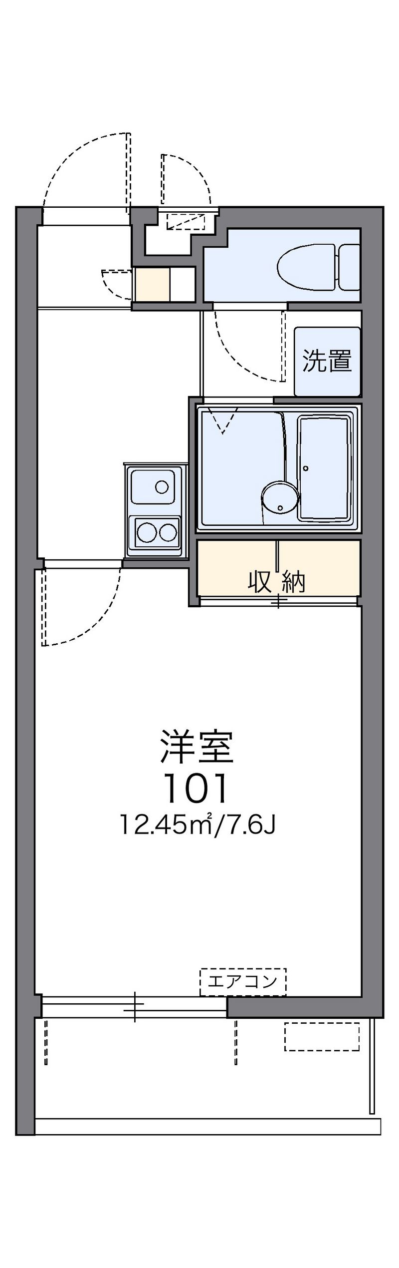 レオパレス泉の森 間取図