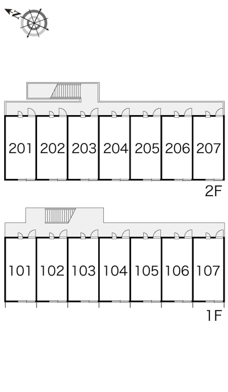 レオパレスＲⅡ 間取配置図