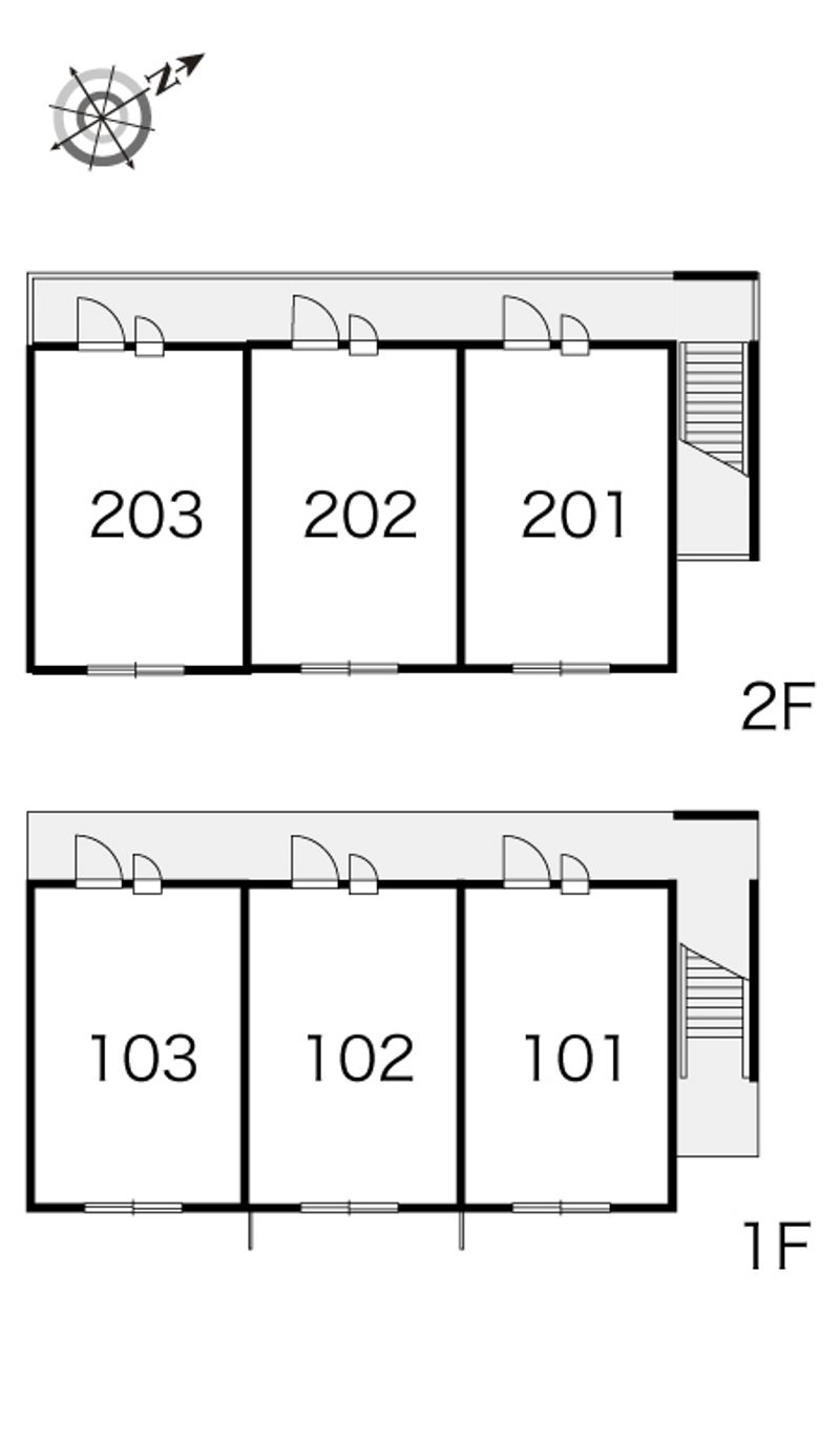レオパレス一水 間取配置図