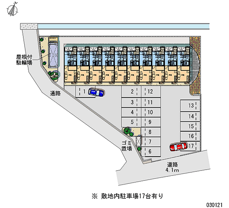 レオパレスメスタージャ 月極駐車場