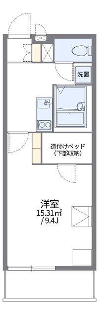 レオパレスグリーンヒルズ花園 間取り図