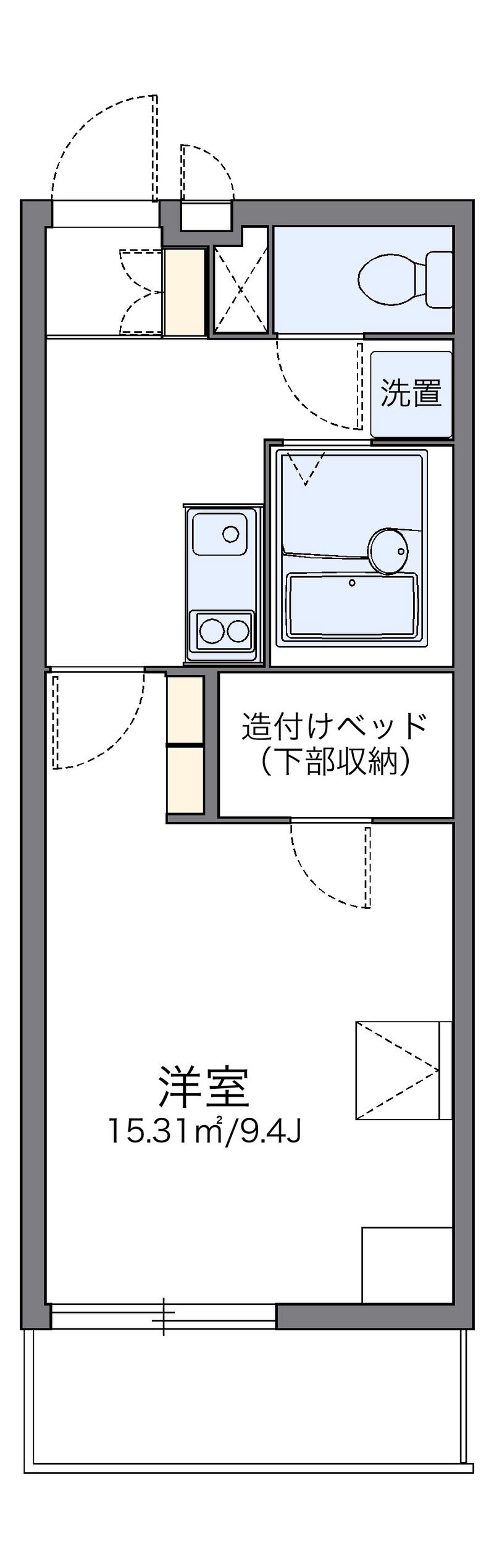 レオパレスマドンナ　Ⅱ 間取り