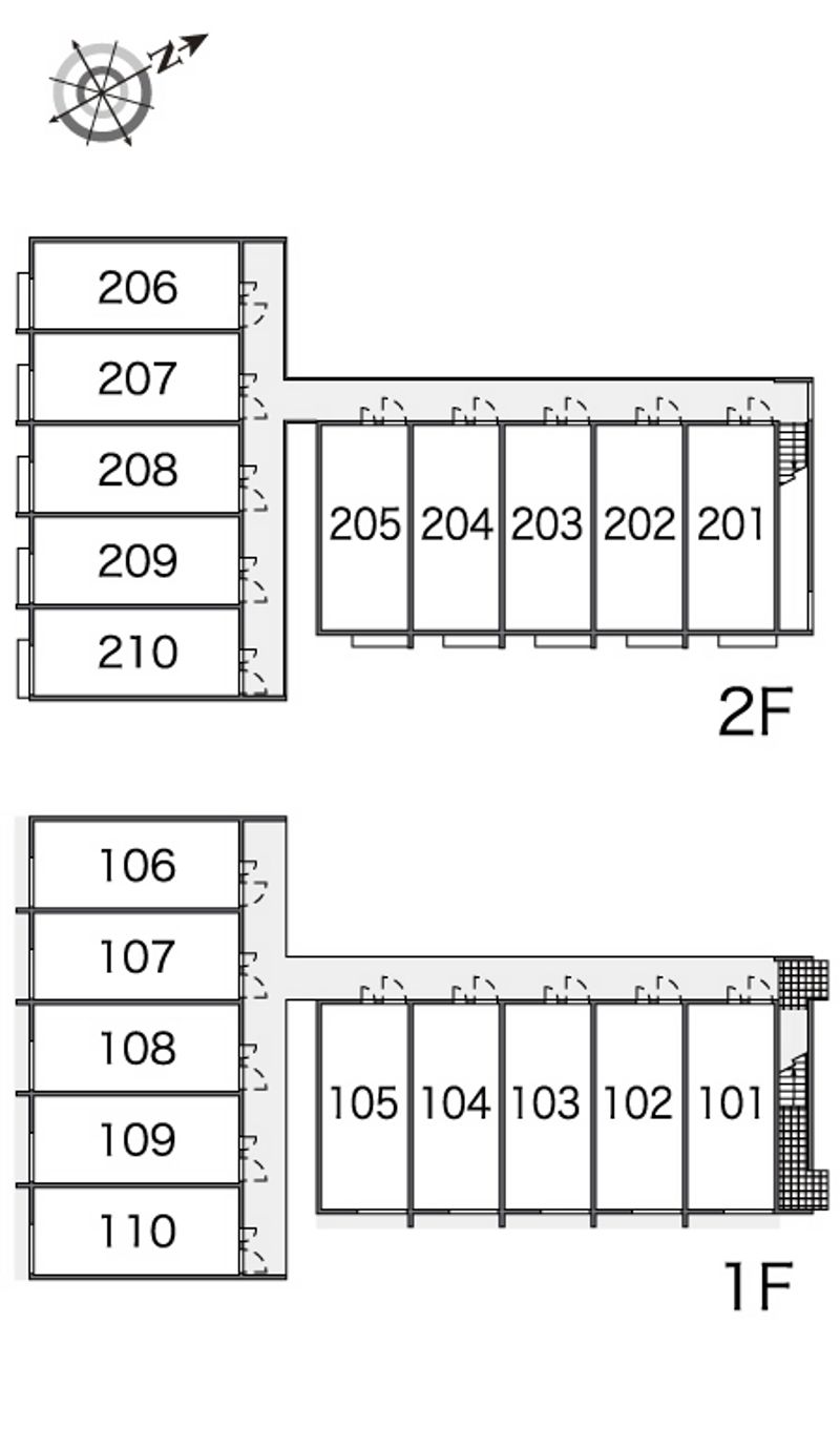 レオパレス小那覇 間取り配置図