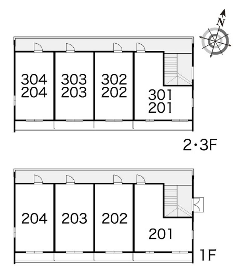 レオパレスフィオーレ 間取り配置図