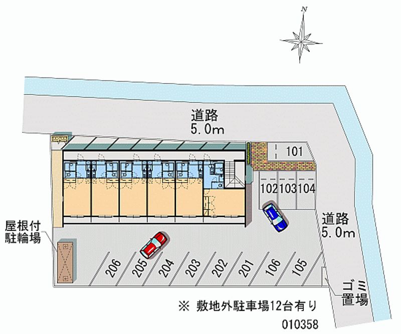 レオパレス江津 月極駐車場