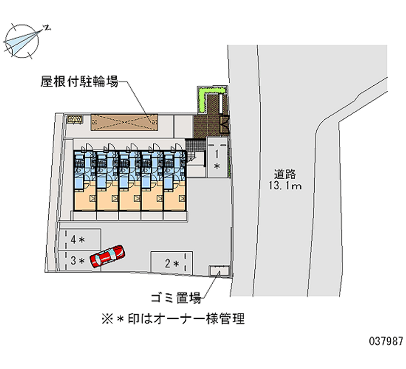 レオパレス教会前 区画図