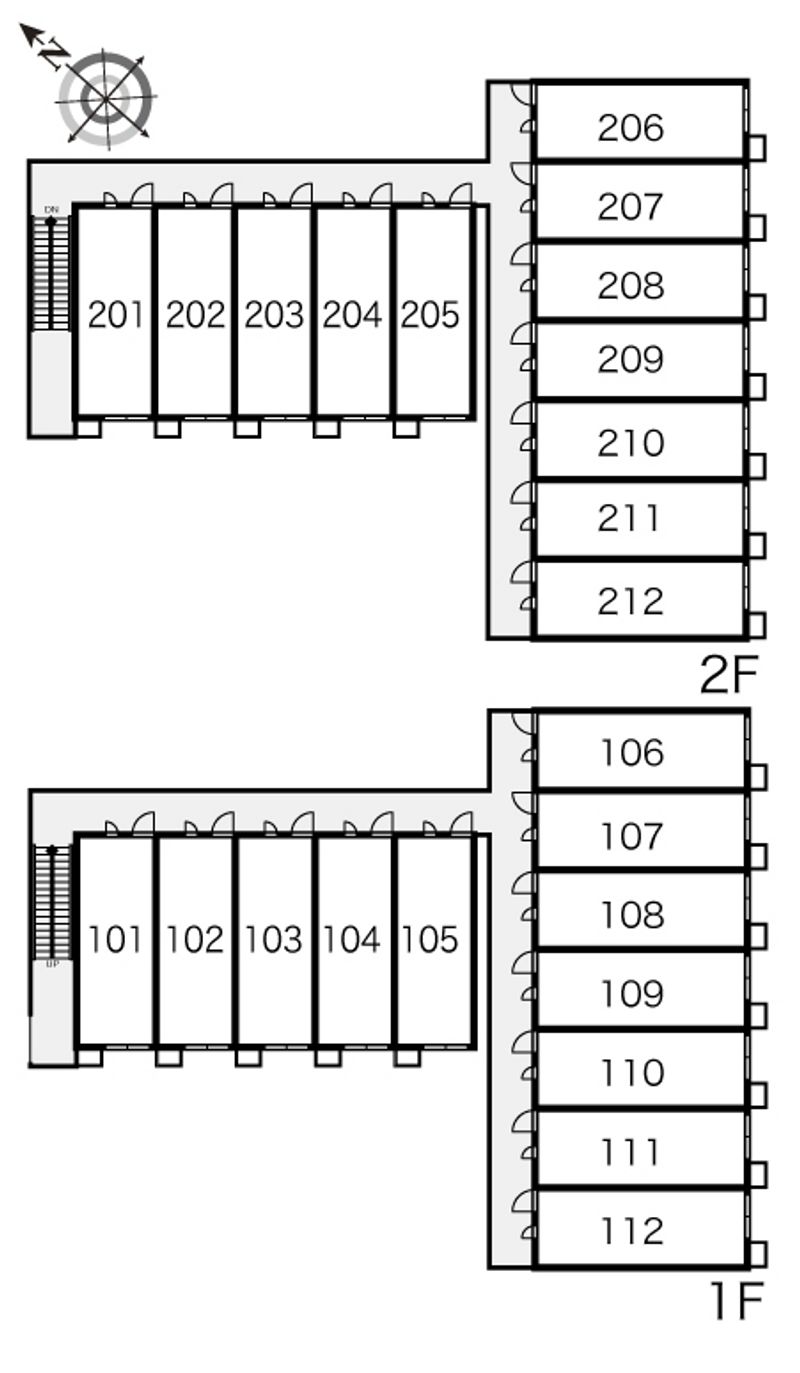 レオパレス和泉アベニール 間取配置図