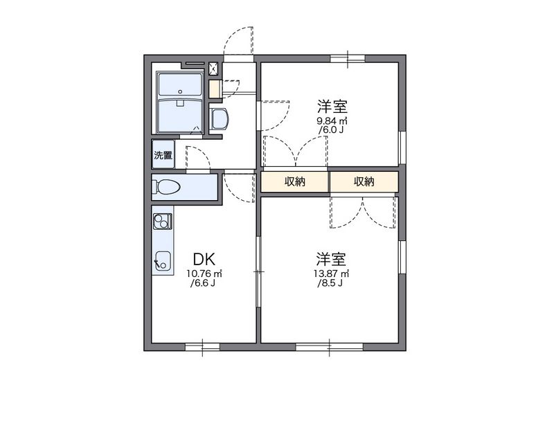 レオパレスＦＵＪＩ 間取図