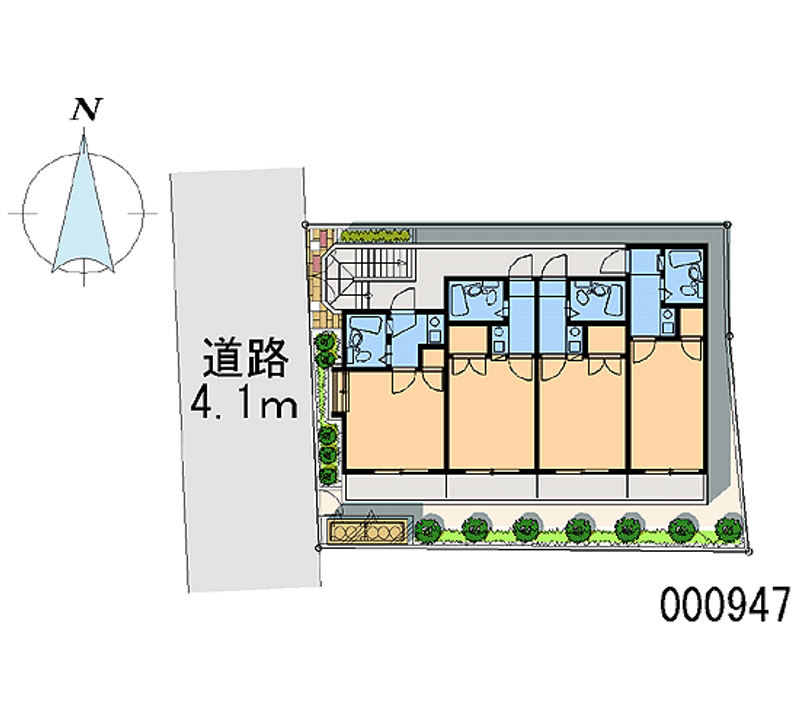 レオパレス瀬崎第１ 区画図